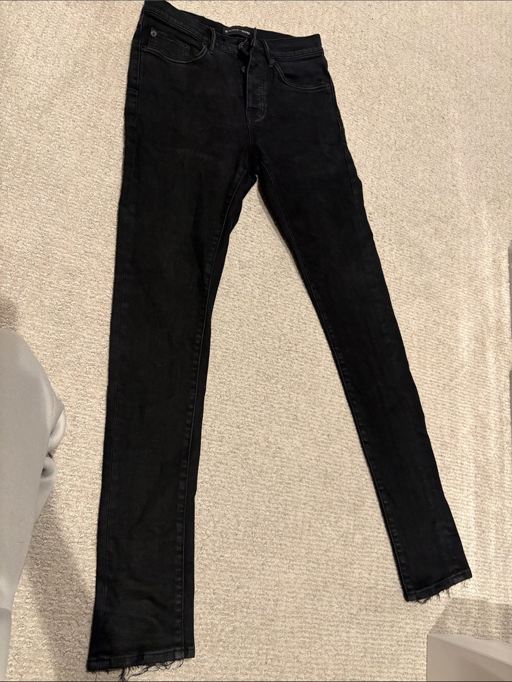 Purple brand Black wax Skinny Jeans p-001